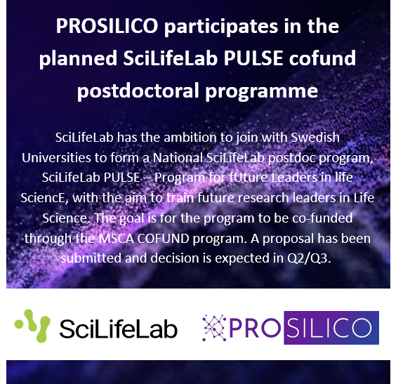 PROSILICO participates in the planned SciLifeLab PULSE cofund postdoctoral programme