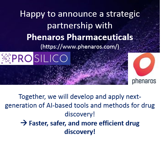 PROSILICO is happy to announce a strategic partnership with Phenaros Pharmaceuticals